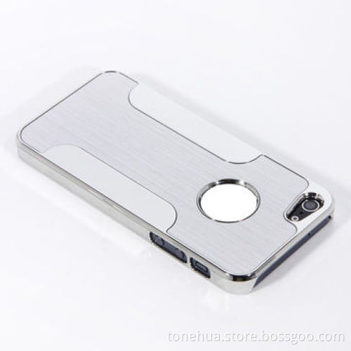 Luxury Brushed Aluminum Chrome Hard Cover for Apple iPhone 5/5S